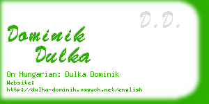 dominik dulka business card